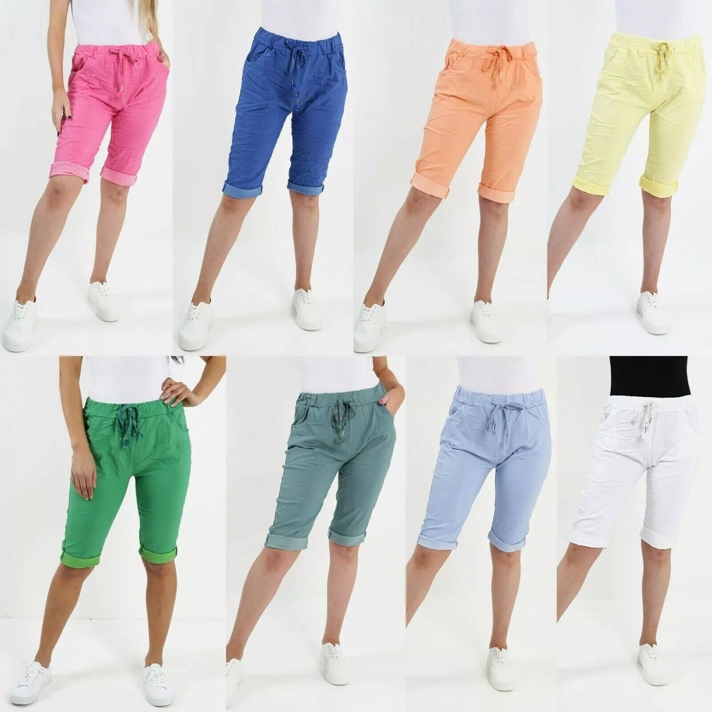 MADE IN ITALY - Stretch Chino Shorts - Remzs Fashion
