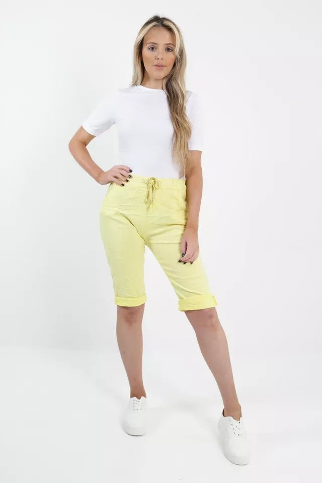 MADE IN ITALY - Stretch Chino Shorts - Remzs Fashion