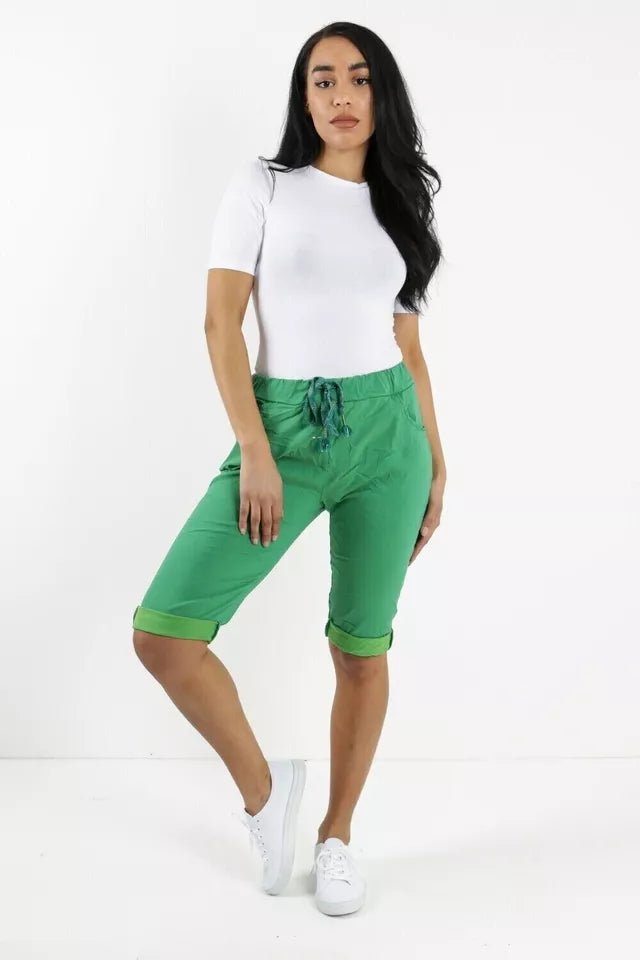 MADE IN ITALY - Stretch Chino Shorts - Remzs Fashion