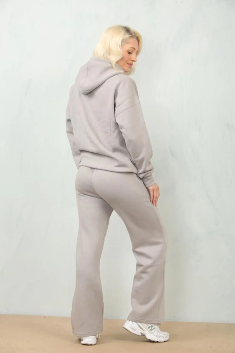 New Over Sized Hood with Flared Wide Leg Joggers - Remzs Fashion