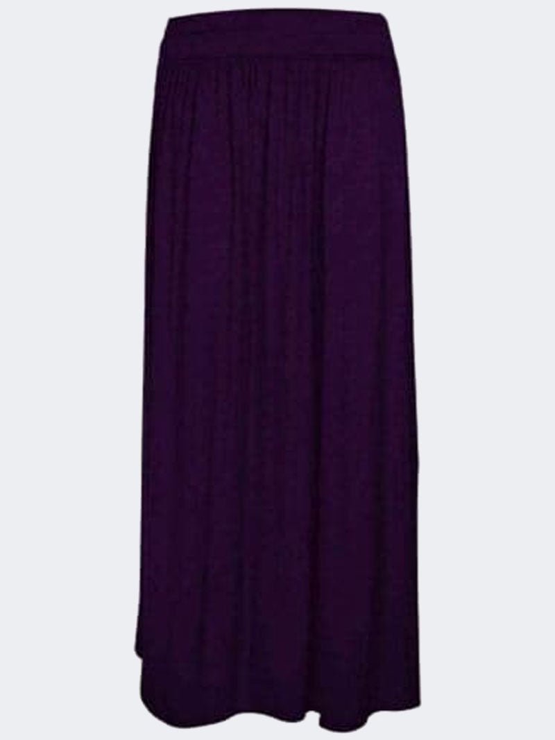 WOMEN PLEATED FOLD OVER HIGH WAIST GYPSY SKIRT LADIES LONG MAXI JERSEY - Remzs Fashion