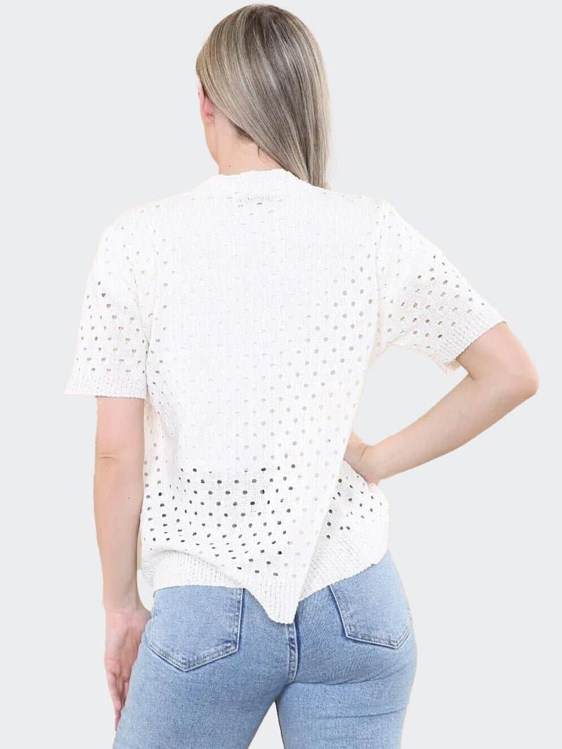 Womens Knitted Open Cardigan Shrug Top - Remzs Fashion