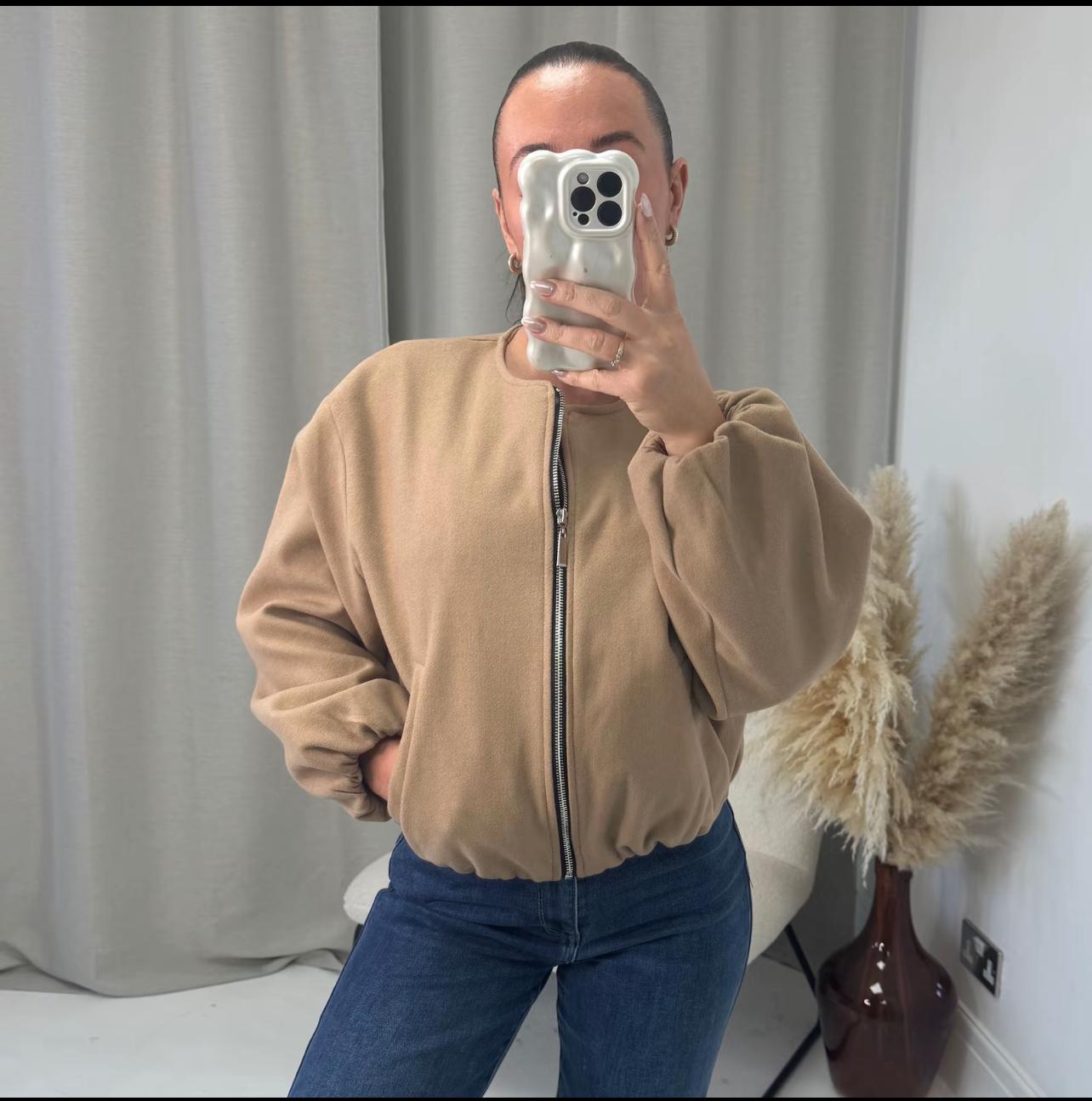 Minimalist Bomber Jacket – Casual and Chic Outerwear - Remzs Fashion