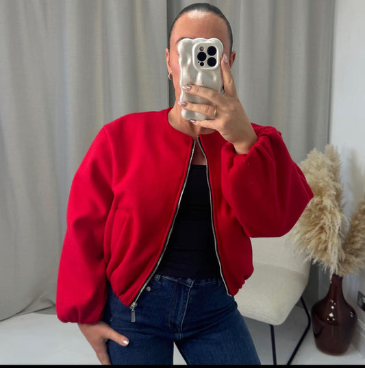 Minimalist Bomber Jacket – Casual and Chic Outerwear - Remzs Fashion