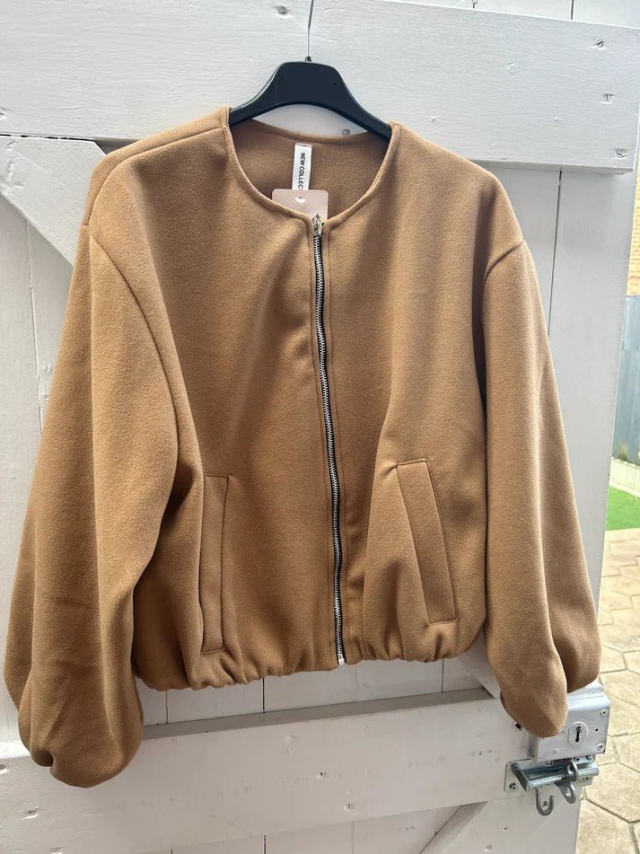 Minimalist Bomber Jacket – Casual and Chic Outerwear - Remzs Fashion