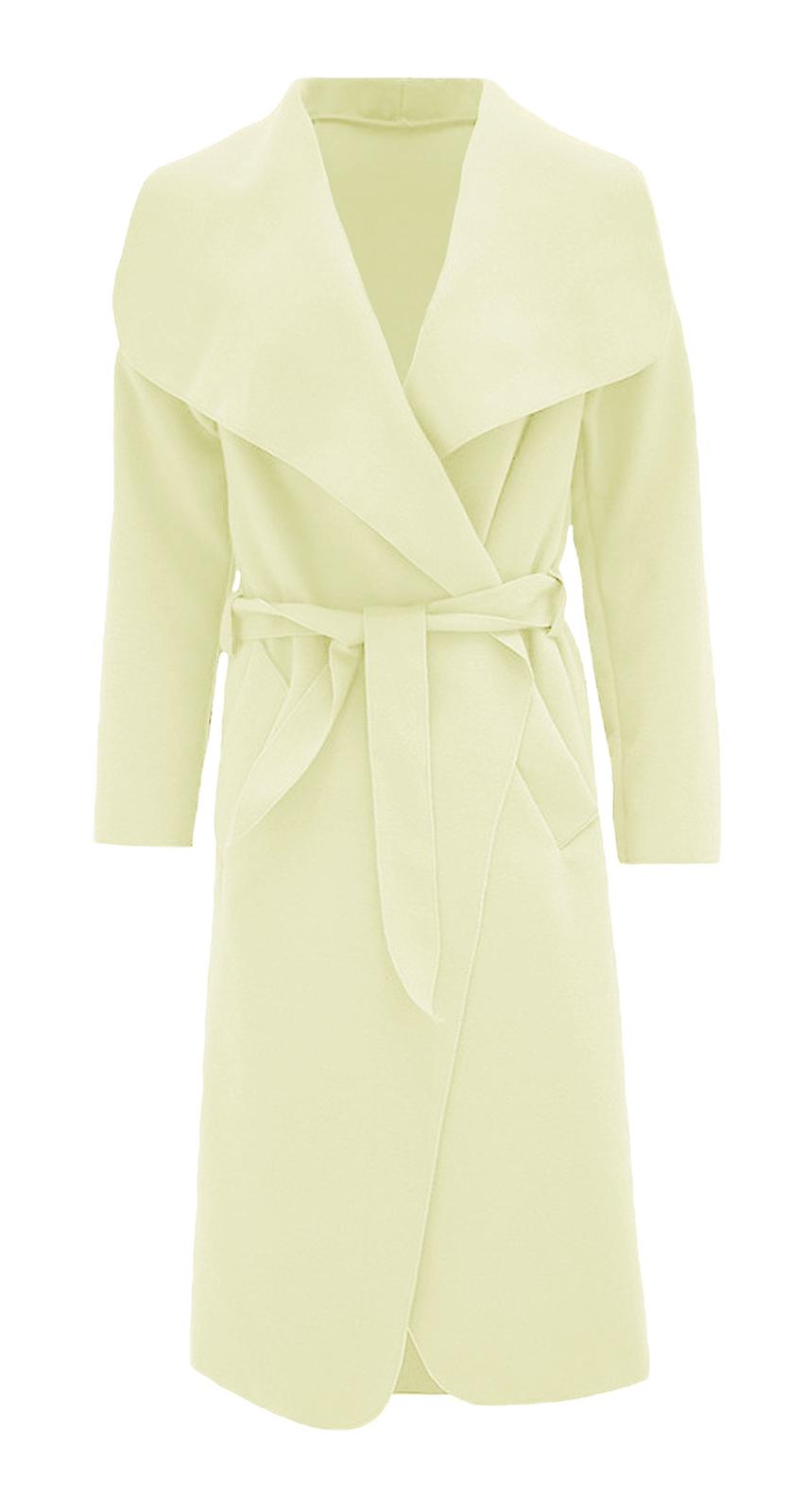 Women long waterfall Italian duster coat - Remzs Fashion