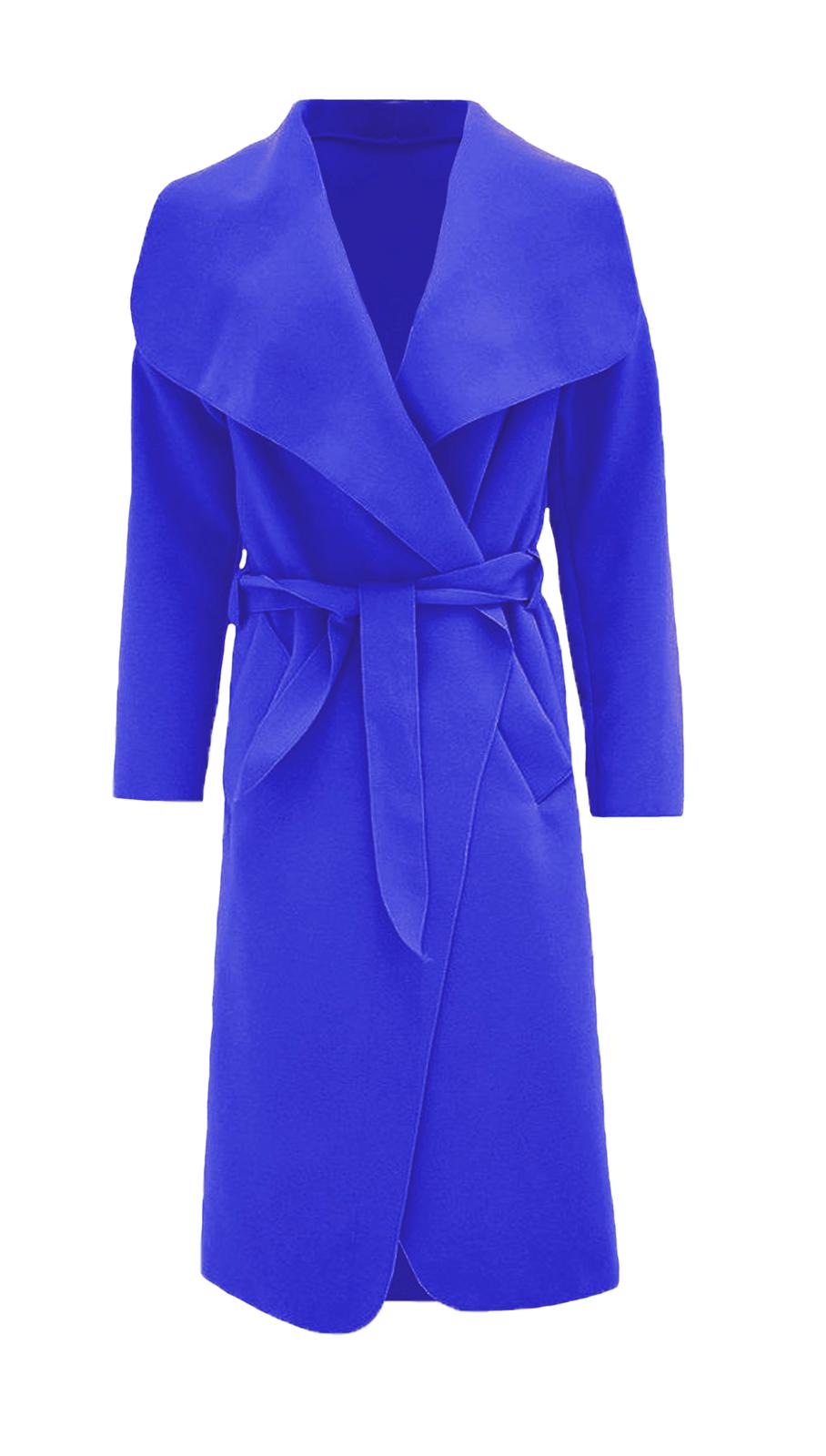 Women long waterfall Italian duster coat - Remzs Fashion