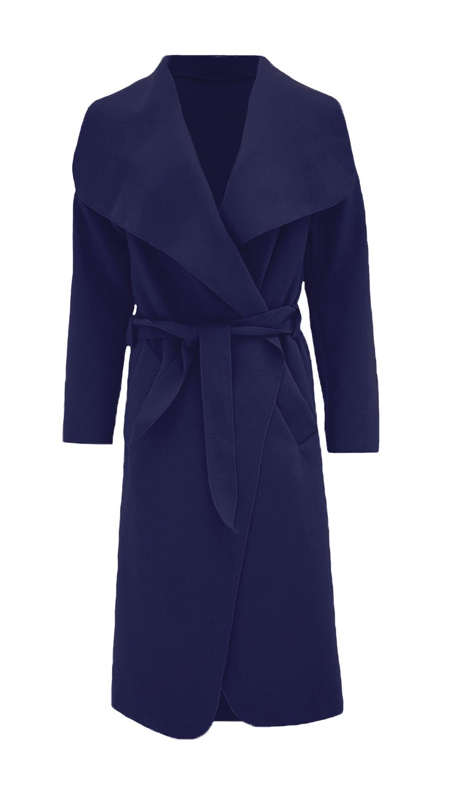 Women long waterfall Italian duster coat - Remzs Fashion