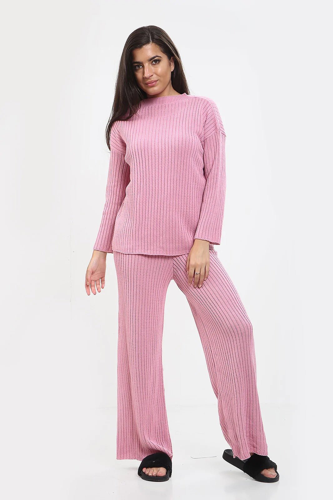 Womens loungewear long sleeves shirt and trousers set - Remzs Fashion