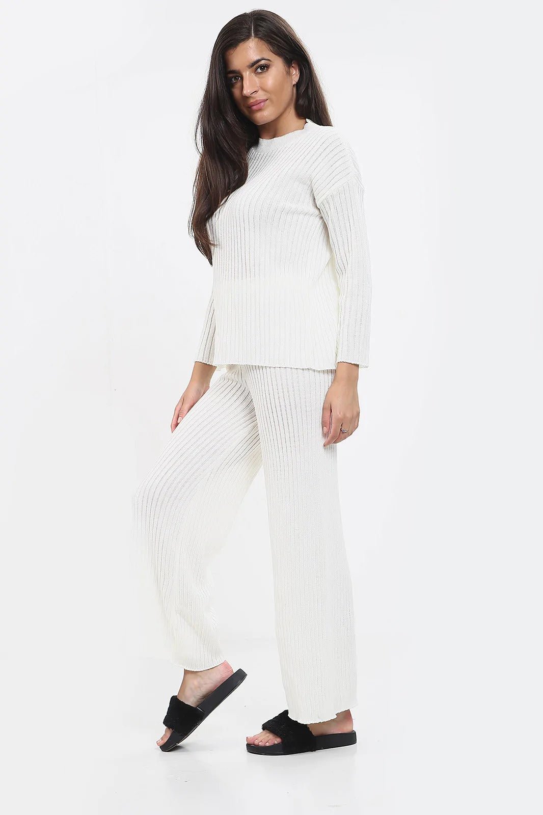 Womens loungewear long sleeves shirt and trousers set - Remzs Fashion