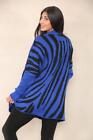 Italian Women Soft Knit ZEBRA STRIPE Oversize Long Sleeve Ladies Jumper Dress - Remzs Fashion