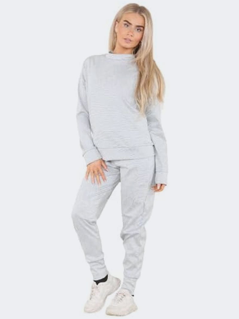 Women Plain Casual Loungewear Tracksuit - Remzs Fashion
