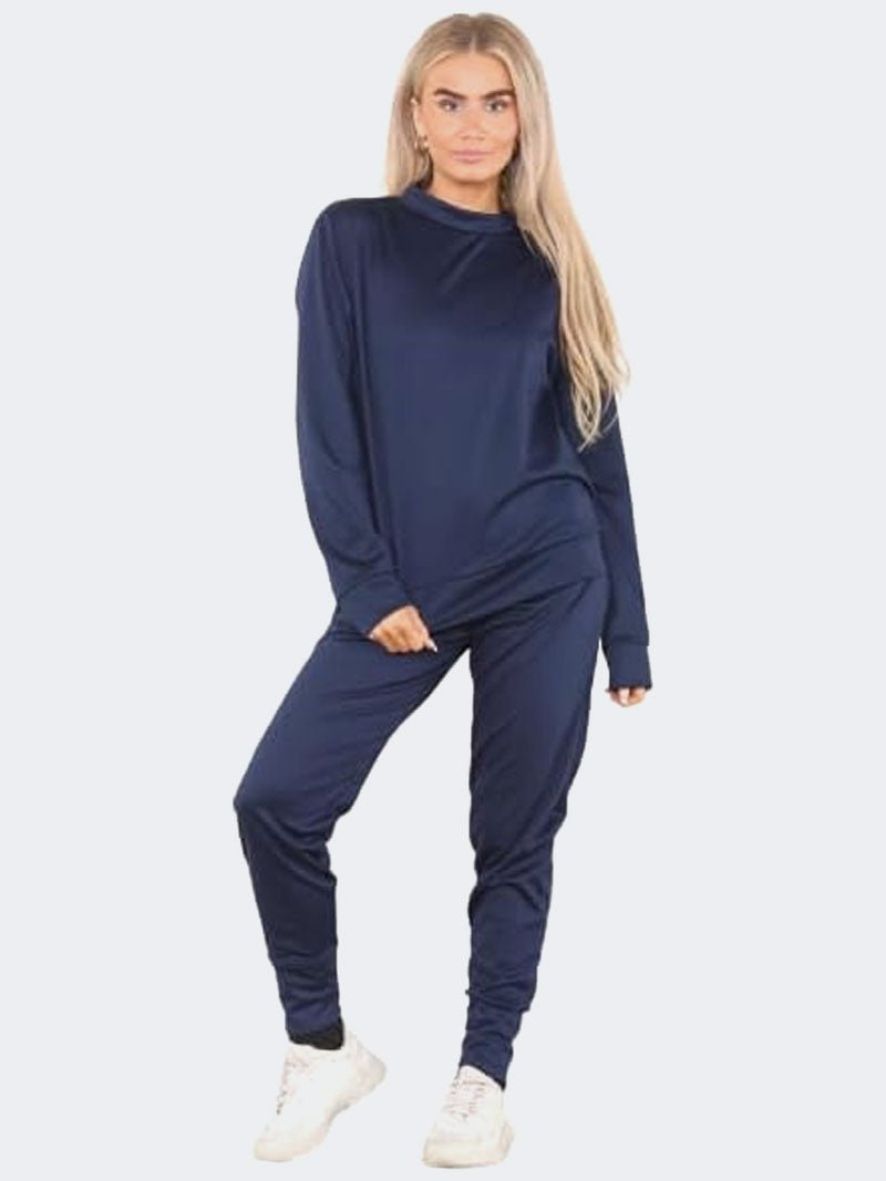 Women Plain Casual Loungewear Tracksuit - Remzs Fashion