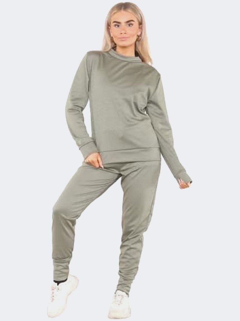 Women Plain Casual Loungewear Tracksuit - Remzs Fashion